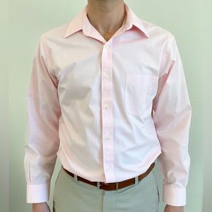 Brooks Brothers Smart/Casual or Dress button down shirt pink 15 32/33